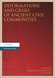 Deformations and crises of ancient civil communities /
