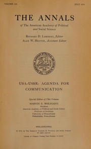 USA-USSR: agenda for communication