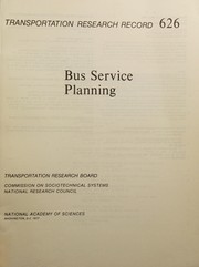 Bus service planning /