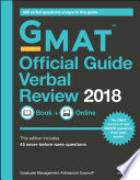 GMAT official guide verbal review