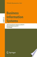 Business Information Systems : 14th International Conference, BIS 2011, Poznań, Poland, June 15-17, 2011, Proceedings /