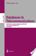 Databases in Telecommunications II : VLDB 2001 International Workshop, DBTel 2001 Rome, Italy, September 10, 2001 Proceedings /
