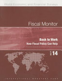 Fiscal monitor, October 2014 : back to work, how fiscal policy can help