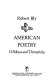 American poetry : wildness and domesticity /