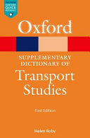 A supplementary dictionary of transport studies /